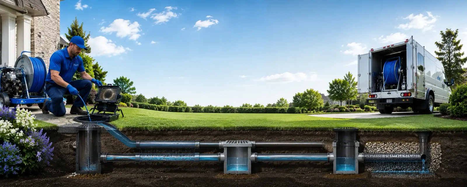 Outdoor drain cleaning information for North Billerica, MA